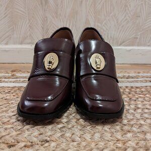 NOMASEI Trench Loafers in Burgandy Patent Leather Size EU 40.5 US 9.5